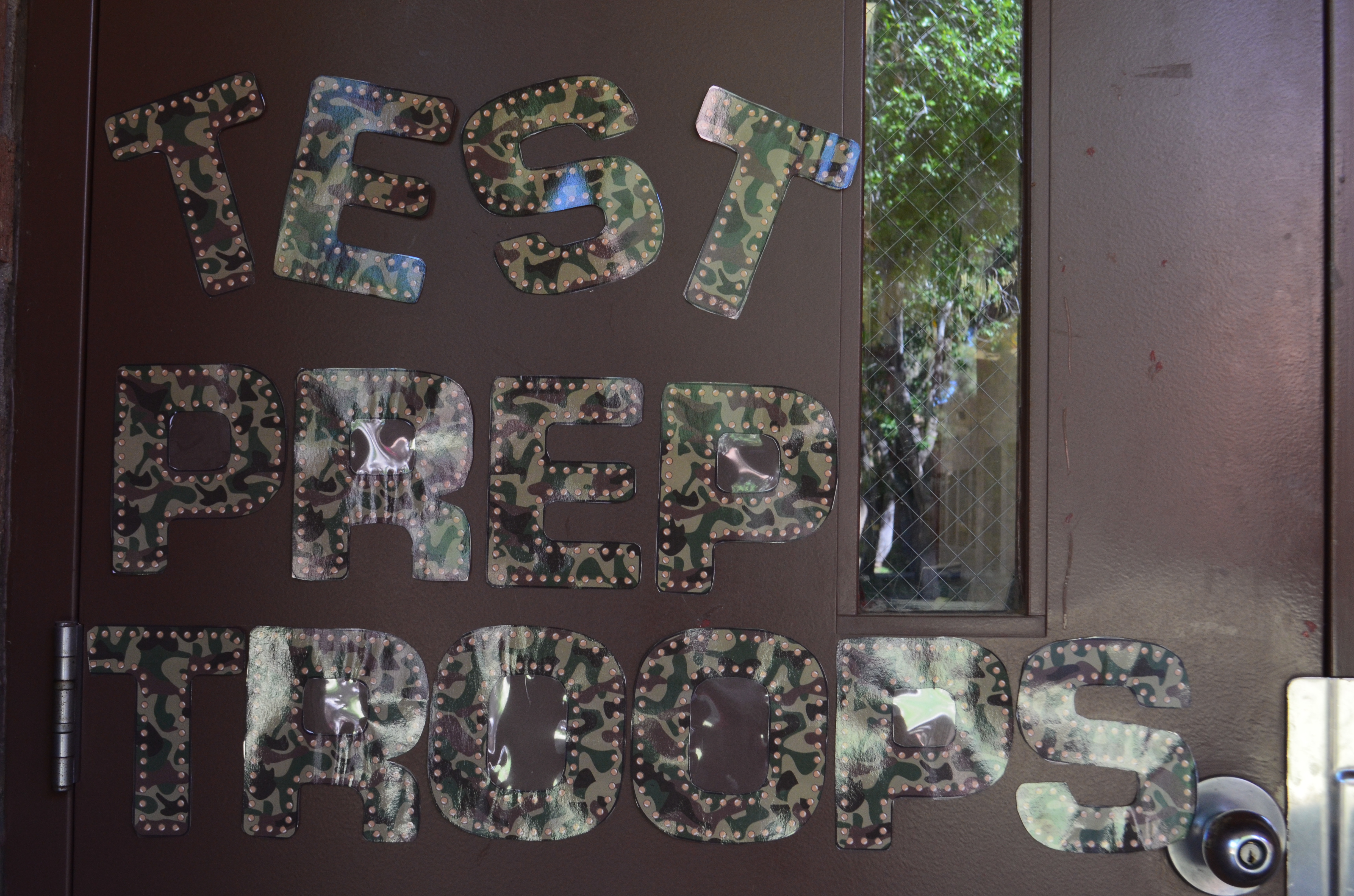 Test prep door