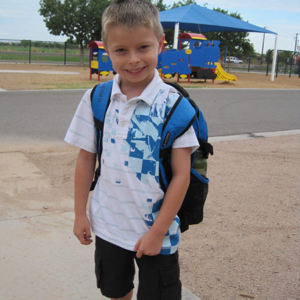 Alec in kindergarten.