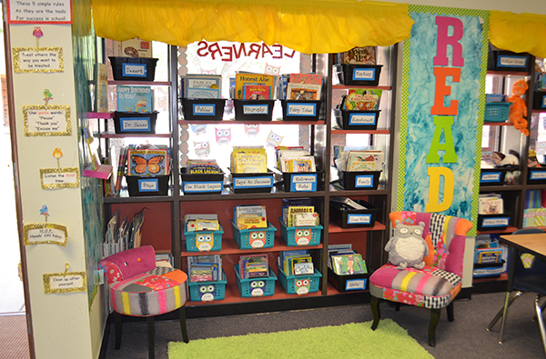 Books bins for classroom library