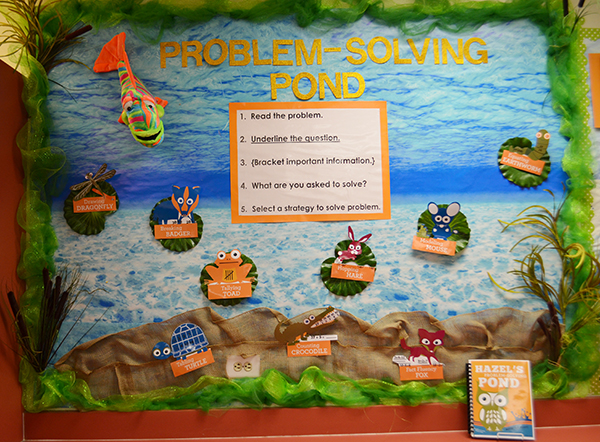 Hazel's Problem Solving Pond: Math Bulletin Board