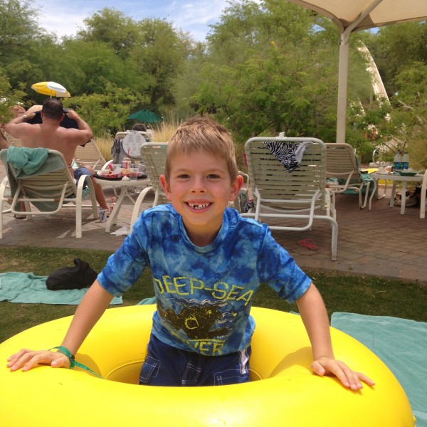 Jake at the water park.