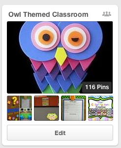 Owl Themed Classroom Collaborative Board