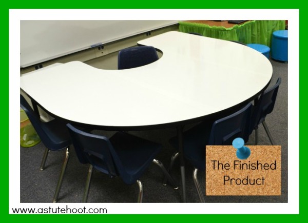 Use this dry erase table to promote active engagement during small group instruction.