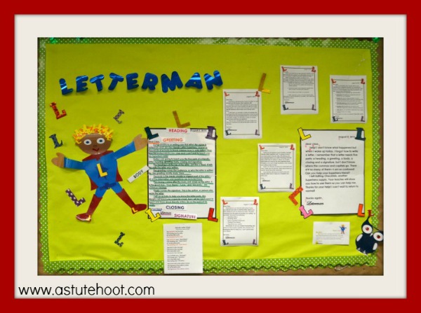 Letterman bulletin board