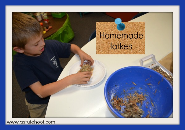 Homemade latkes