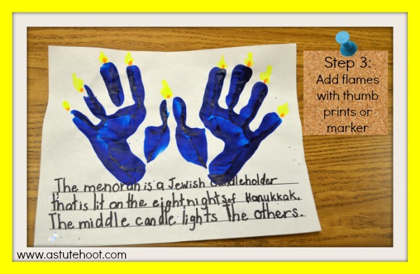 handprint menorah 3