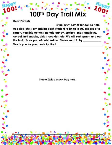 100th Day letter