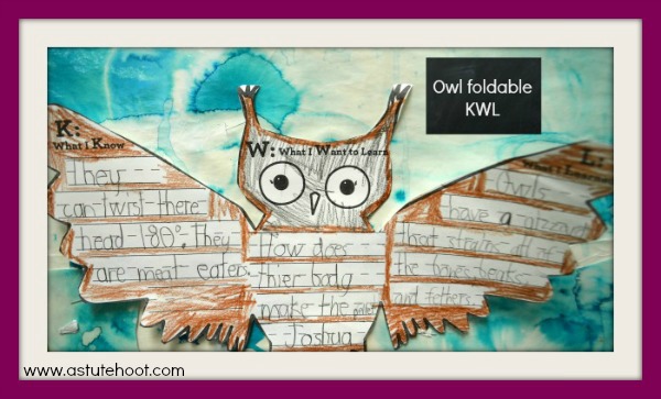 Owl foldable KWL