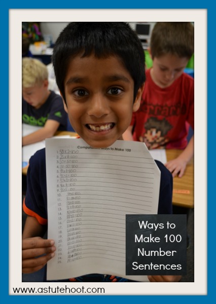 Ways to Make 100 Number Sentences