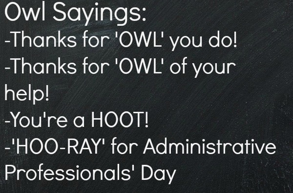 Administrative Professionals' Day Sayings