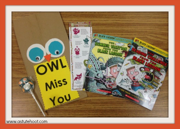 Owl treat bag materials