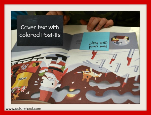 Cover text with Post-Its
