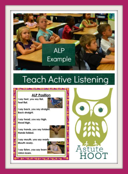 Teach active listening collage